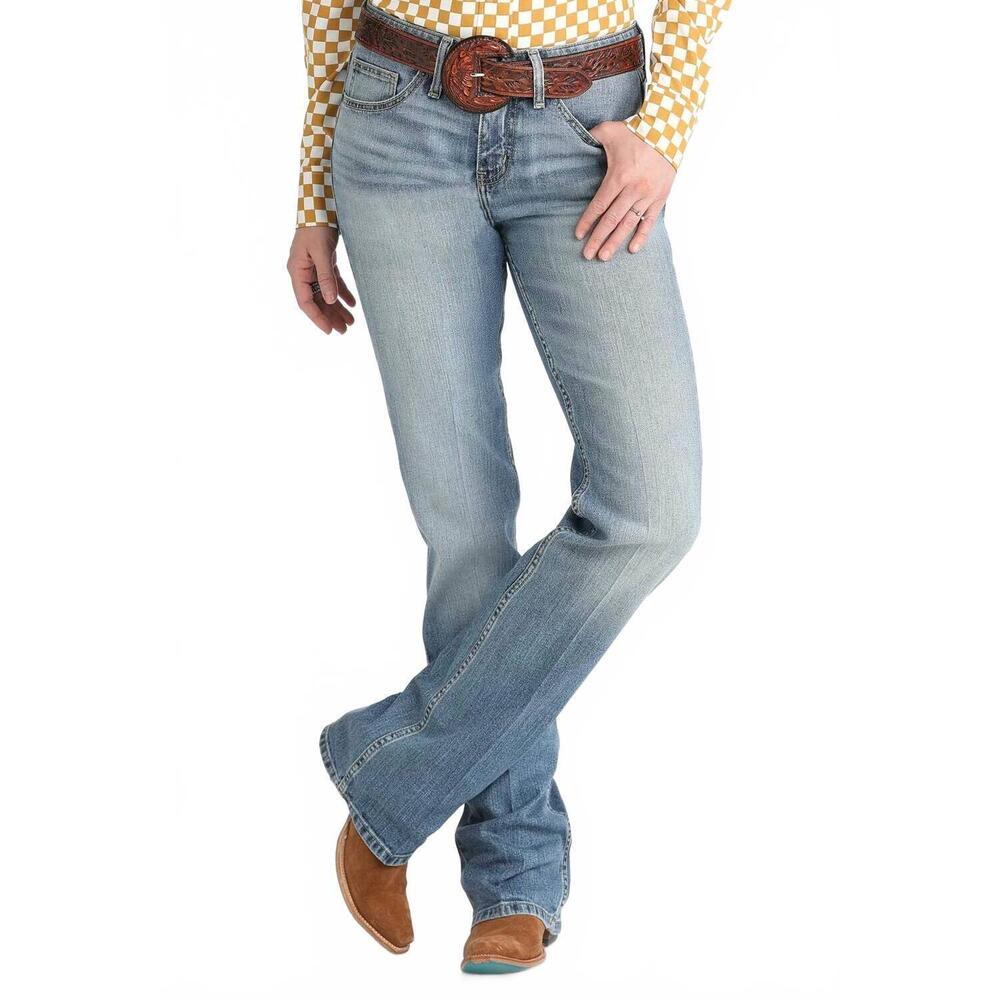 NEW CRUEL DENIM hannah moderate rise slim bootcut jeans in blue